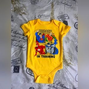 'Hero in training' Justice League Onesie